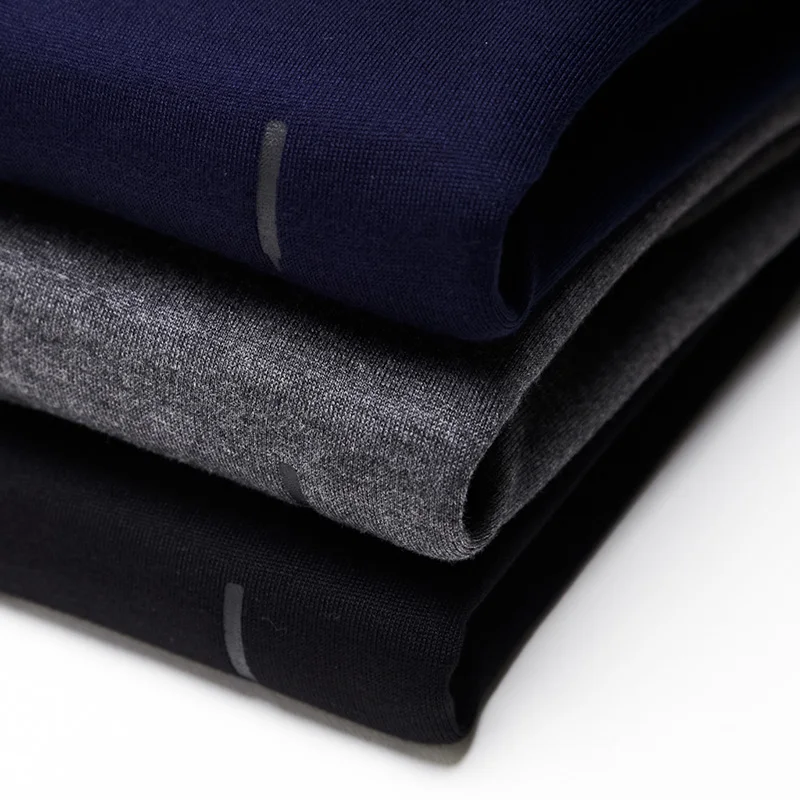 Мужской трикотажный свитер осенне-зимний теплый в полоску 41212 | Мужская одежда