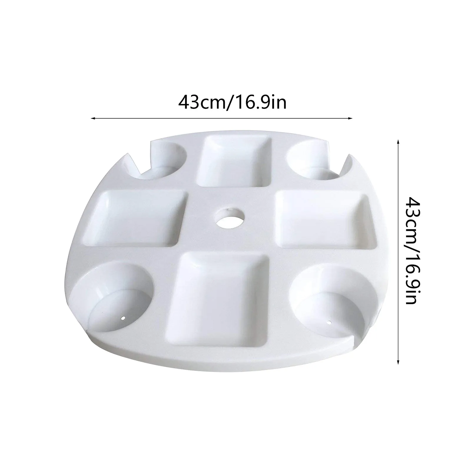 Пляжный зонт круглый пластиковый поднос с держателями для чашек чашки закусок