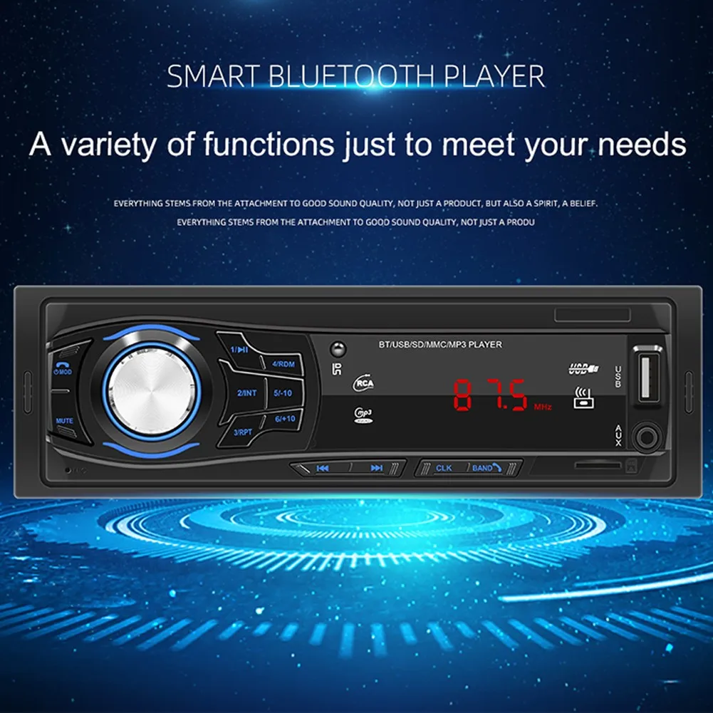 Автомагнитола 1 Din Bluetooth автомобильное радио 12 В стандартная SD-карта mp3-плеер FM USB