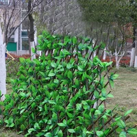 artificial faux ivy leaf hedge panels privacy screening garden telescopic fence wall privacy screen expanding trellis home decor