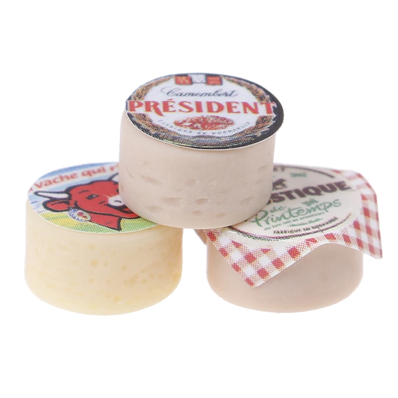 

3/5Pcs 1/12 Scale Dollhouse Miniature Simulation Mini Cheeses for Kitchen Food Living Room Decoration Children Kids Toys Gift