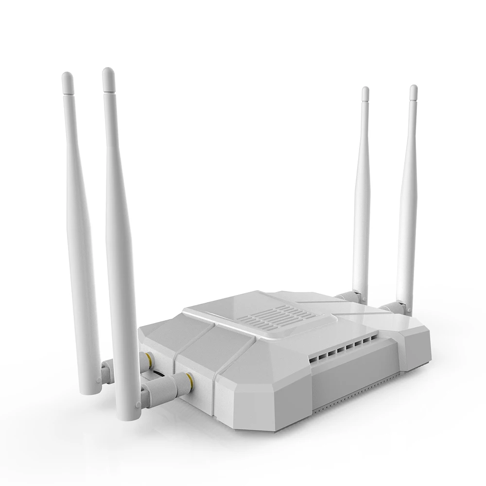white 1200M беспроводной маршрутизатор с поддержкой sim-карты MTK7628N чипсет двухдиапазонный Wifi роутер с высоким коэффициентом усиления 4 антенны - Цвет: white