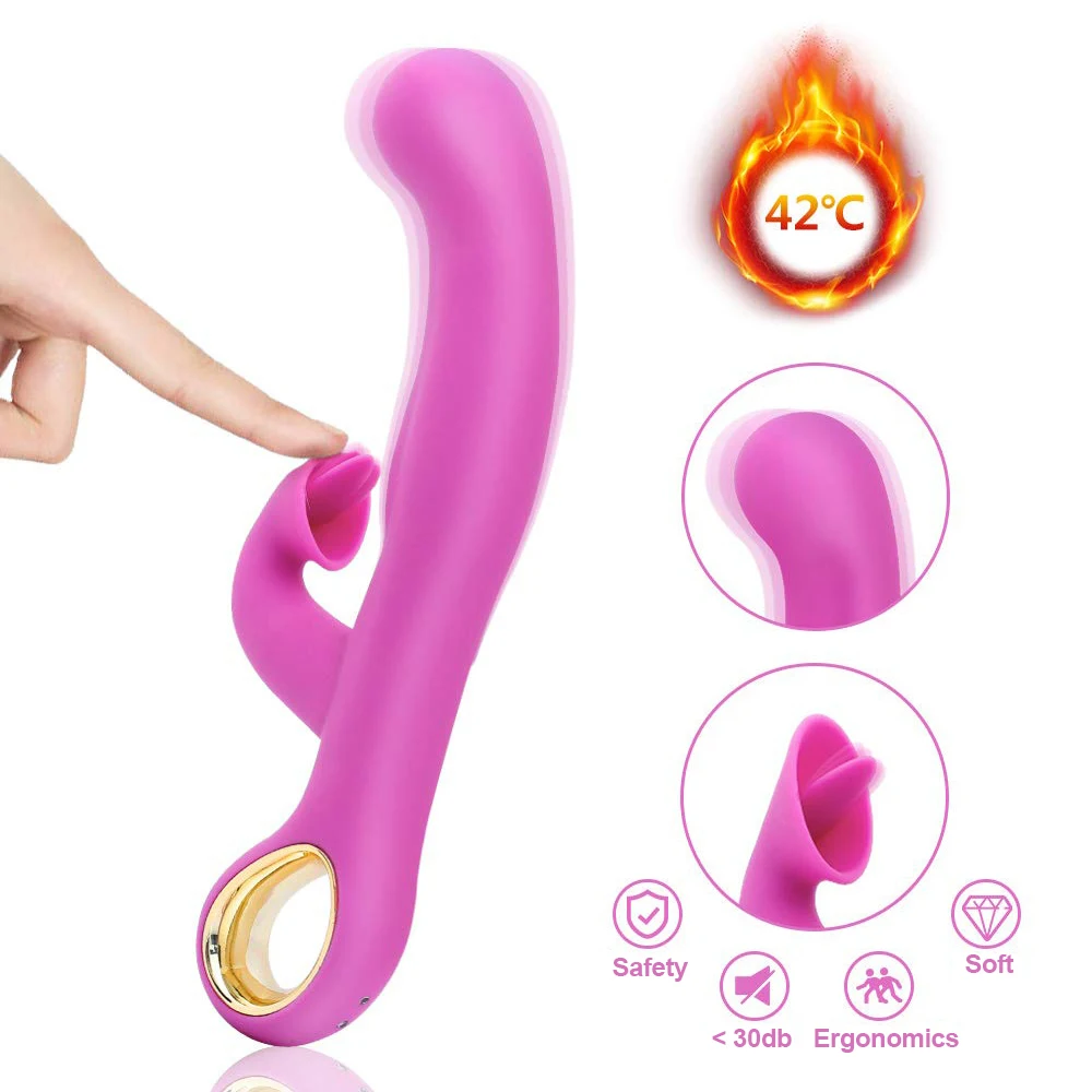 10 режимов фаллоимитатор с подогревом вибратор ласки языком массаж Женский