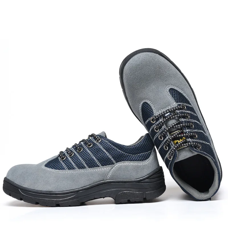 

REDESS Men Steel Toe Caps Summer Hiking Shoes Man Sneakers Safety Shoes Climbing Boots Light Weight Outdoor Sports