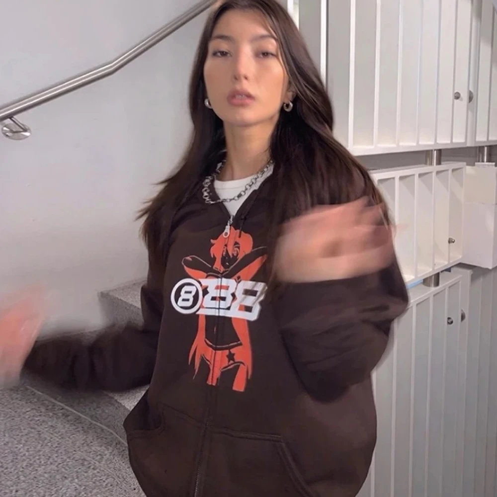 Женская толстовка с капюшоном на молнии длинным рукавом | одежда