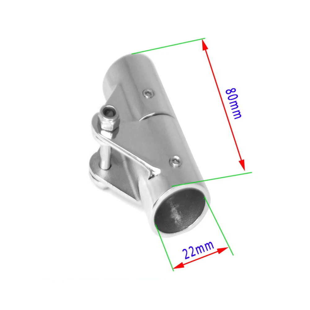 

22/25mm Marine Stainless Steel Folding Swivel Coupling Pipe Connector Boat Fitting Connector Yacht Accessories Latch