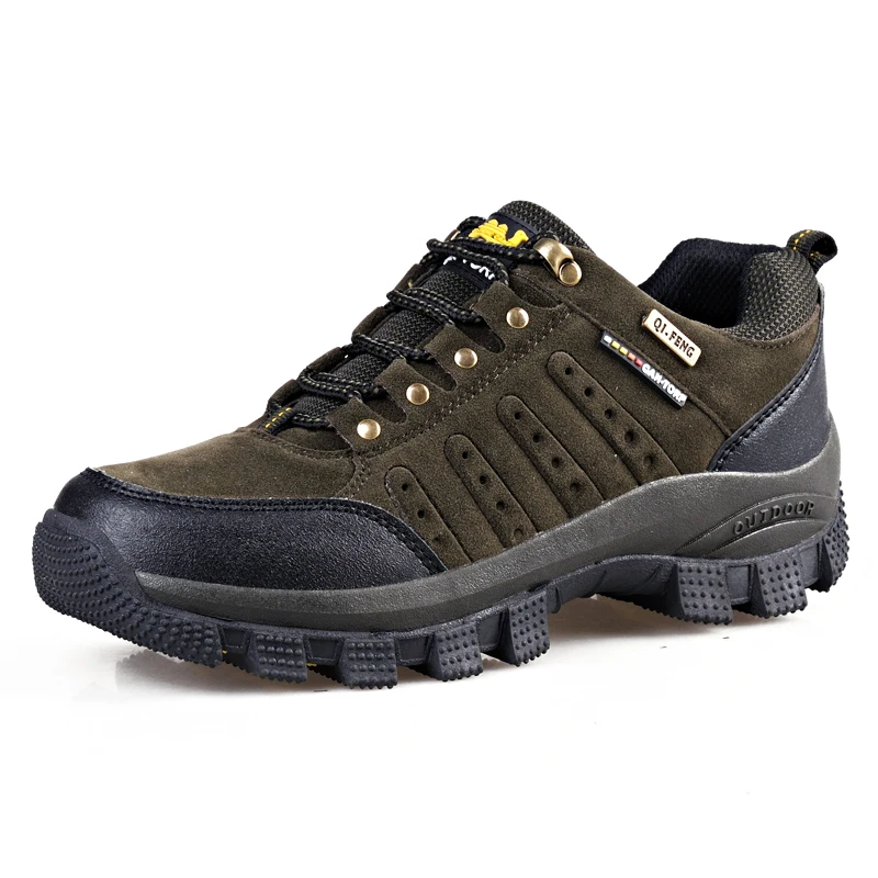 

2021 Winter Outdoor 36-47 Waterproof Hiking Shoes Leather Breathable Trekking Mountain Boots Anti-Slippery Tactical Sneakers