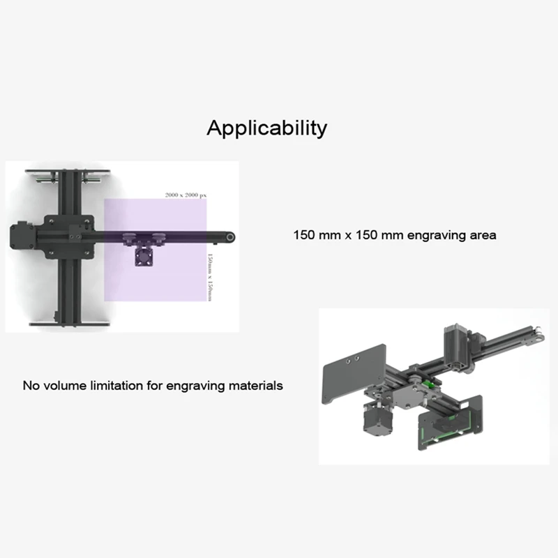 Мастер 7 Вт высокоскоростной мини лазерный гравер с ЧПУ для гравировки металла