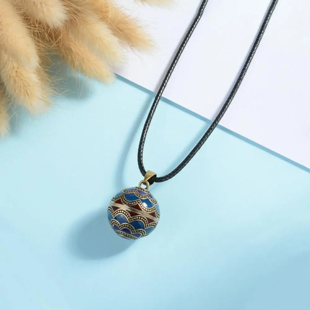 Ожерелье Eudora в виде шара стиле гармонии подвеска для беременных с темно