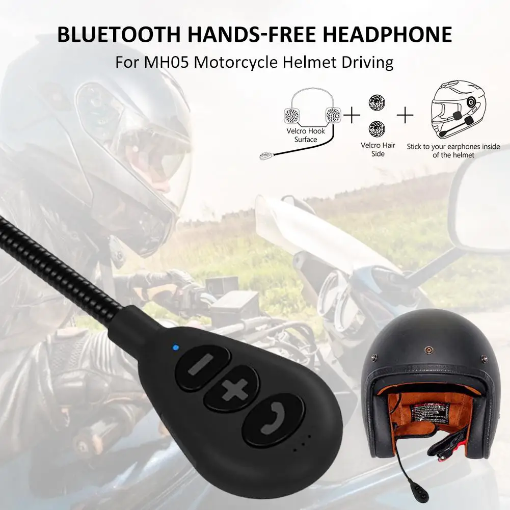 Мотоциклетный шлем гарнитура беспроводной Bluetooth Hands-free наушники анти-помехи гарнитура для мотоцикла MH05