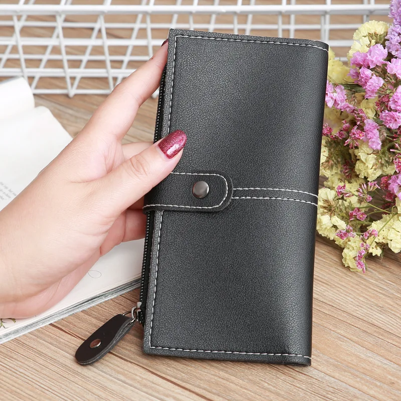 

Women Casual Long Zipper Hasp Wallet Billfold Phone Pouch Case Coin Pocket Change Purse Credit Bank ID Card Holders Bag Wallet