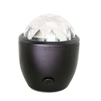 hlzs usb crystal ic ball flash dj lights disco ball party stage projector lights mini led voice activated for home ktv car