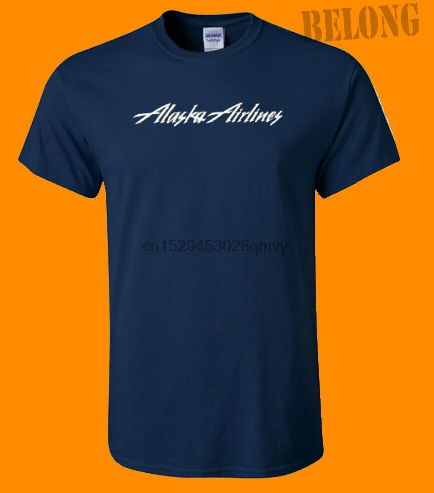 Футболка Alaska Airlines Ретро логотип США новая мужская модель |