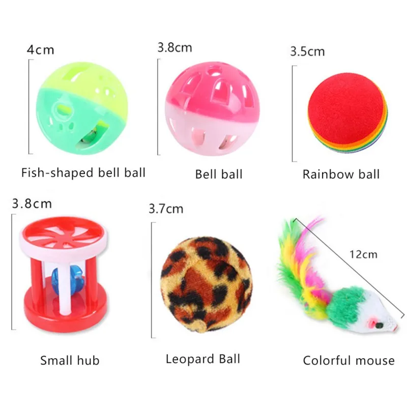 

13Pcs Cat Toys Kit Collapsible Tent Cat toy Funny Channel Feather Balls Mice Shape Pet Kitten Dog Cat Interactive Accessories