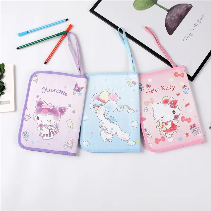 Кошелек Hello Kitty Kuromi кожаная сумка на молнии Портативная Сумка для документов