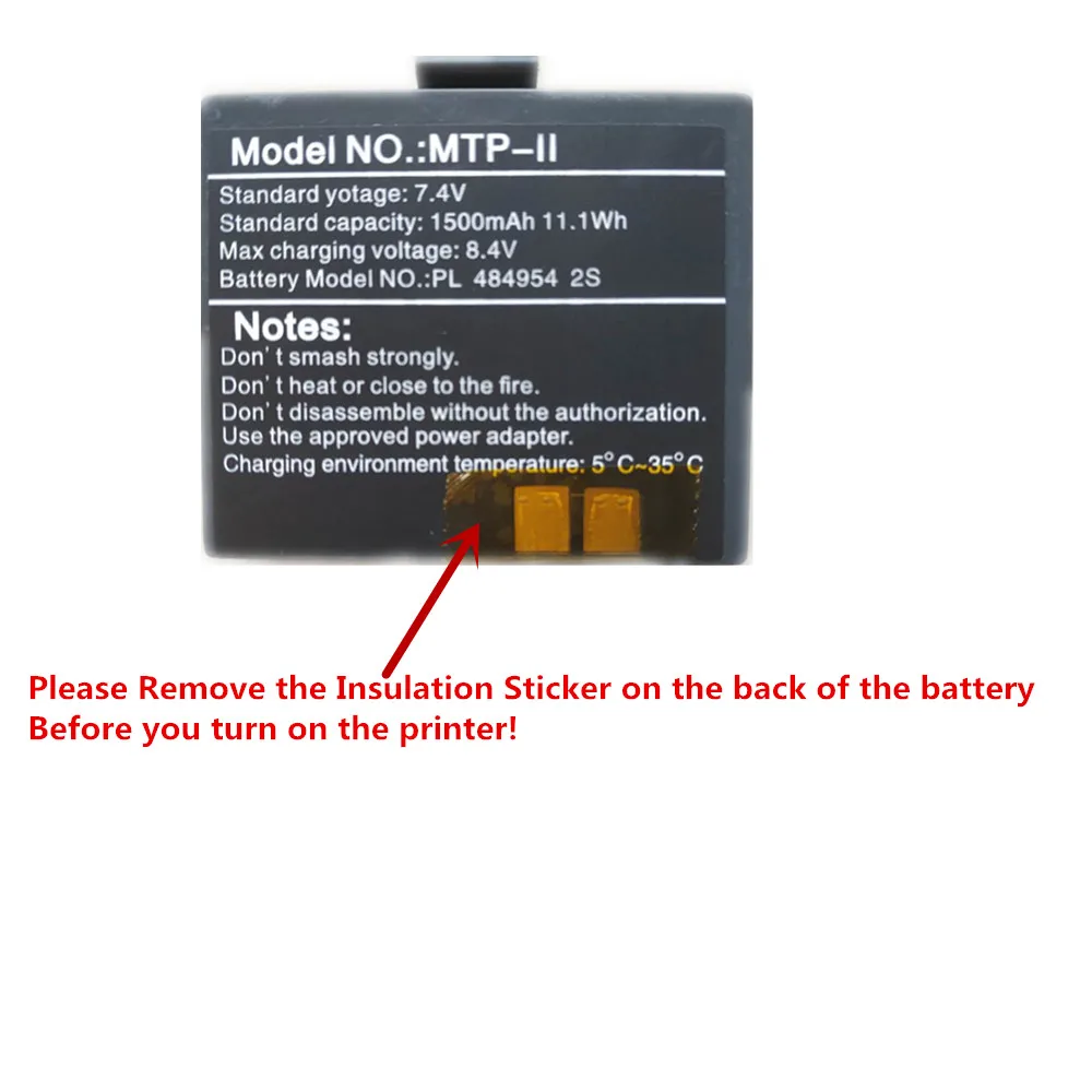 GOOJPRT Мини карманный Bluetooth беспроводной Термальный чековый принтер без чернил