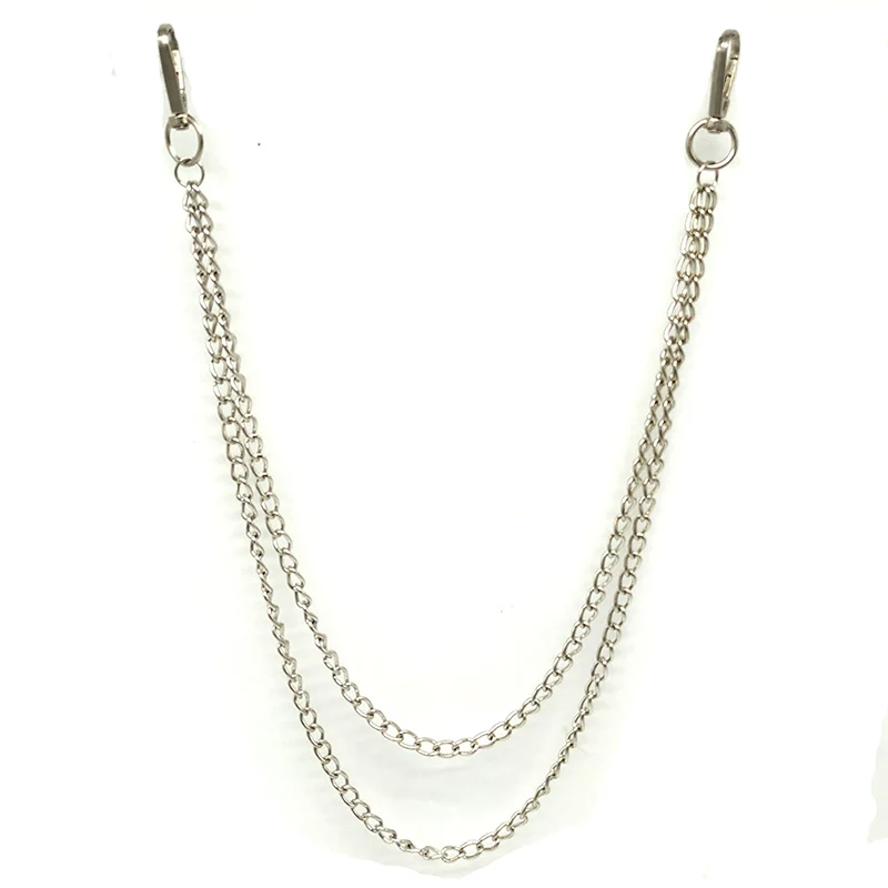 Длинный металлический кошелек пояс-цепочка рок повседневные брюки Брюки-хипстер