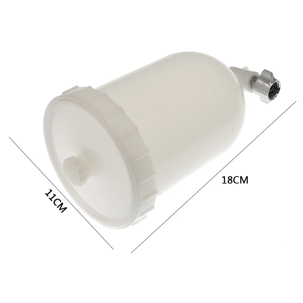 

Paint Cup 13.5Oz Plastic with Lid 1/4 inch Thread for Gravity Feed Paint Sprayer Automobile Body Repair Tool