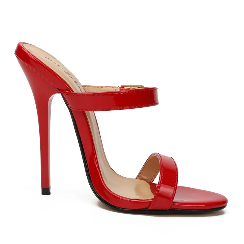 Туфли женские на высоком каблуке, с пряжкой, красные/белые от AliExpress RU&CIS NEW