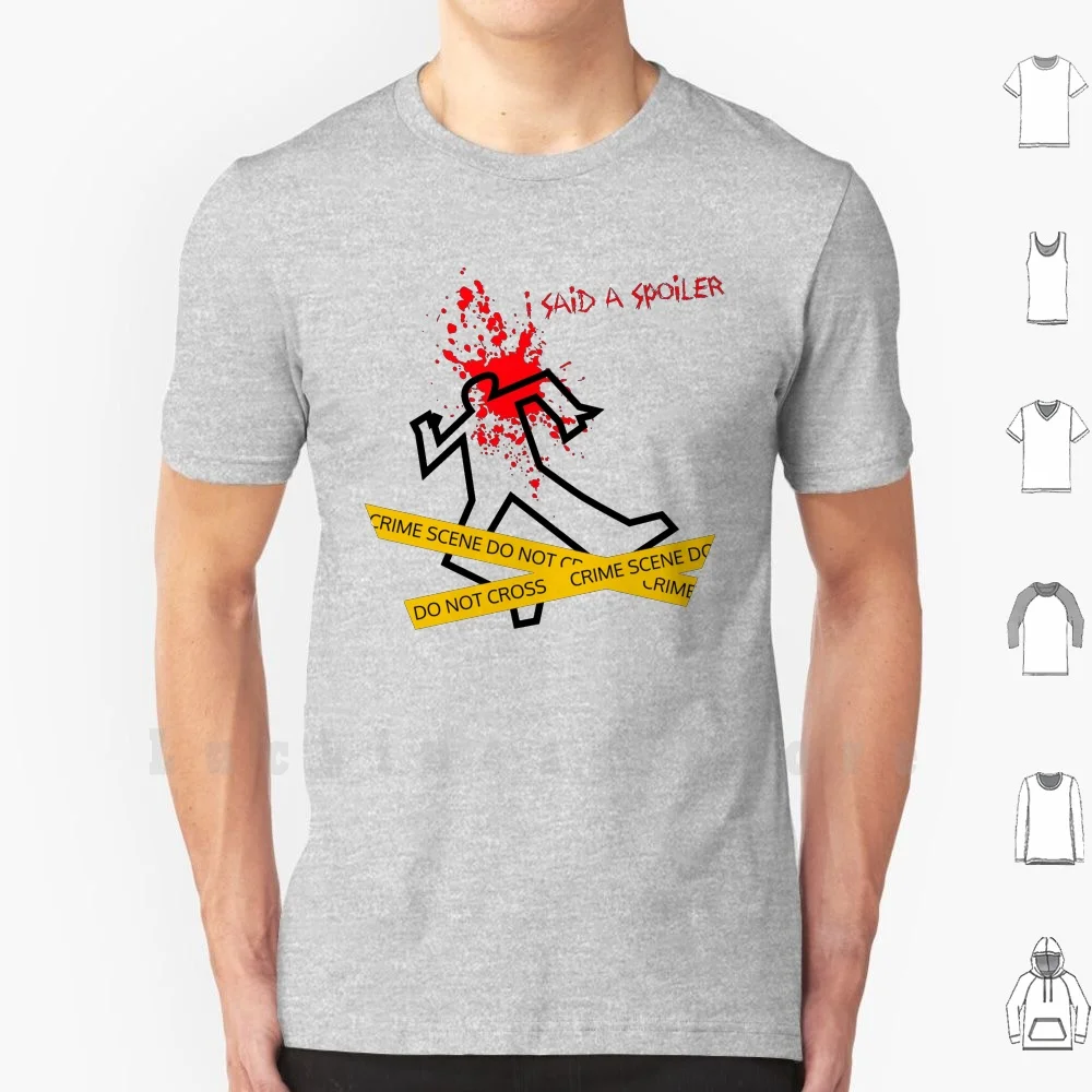 Я сказал что спойлер (забавная сцена) футболка большого размера 100% хлопок