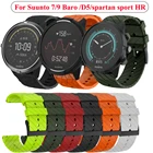 Ремешок для наручных часов Suunto 7 D5, спортивный смарт-браслет Suunto 9 Spartan HR Baro, замена для силиконового ремешка