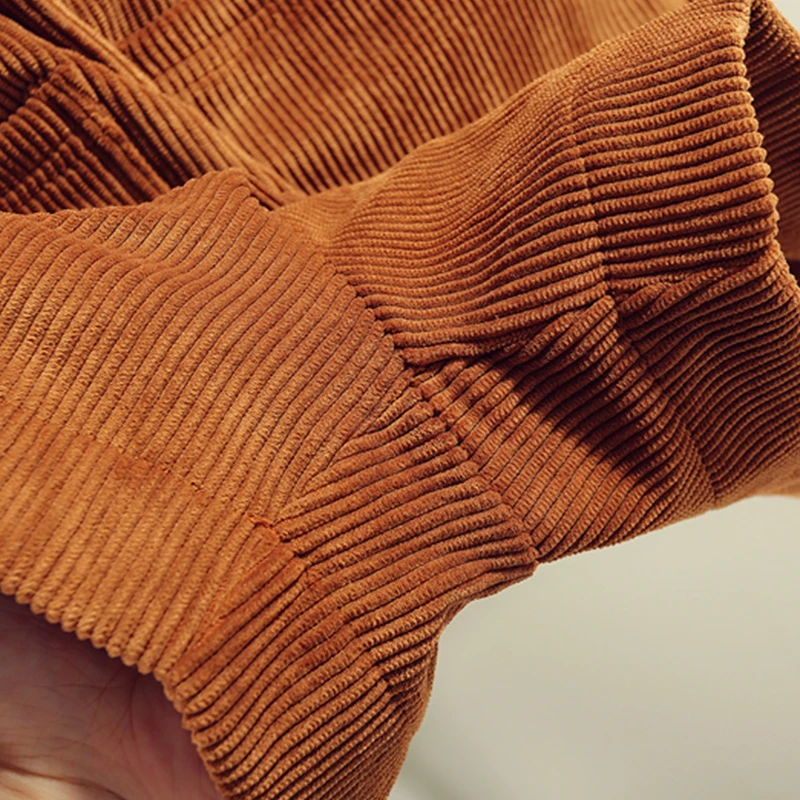 

Corduroy Elastic Waist Two Big Pockets Boot Shorts Women 2020 Autumn And Winter Wide Leg Modis Black Short Feminino