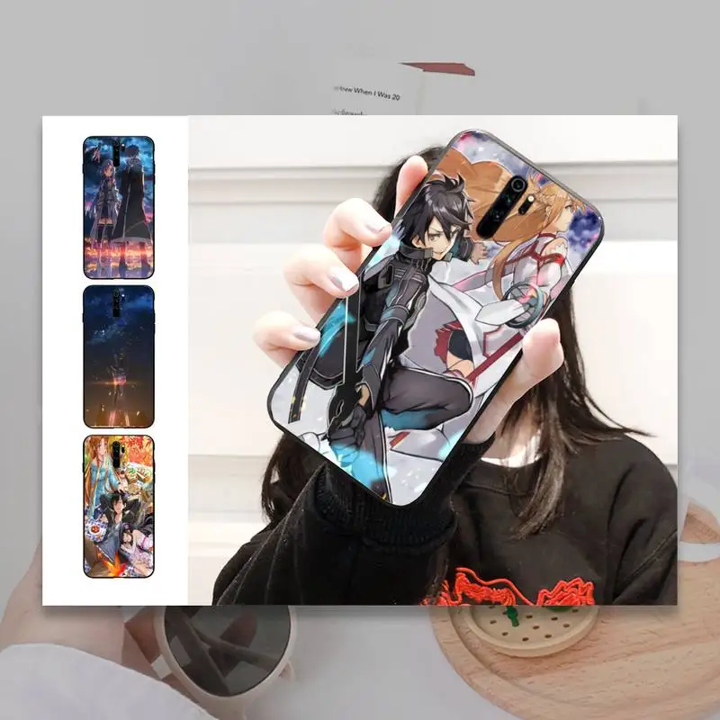Мягкий чехол для телефона Sword Art Online redmi note 4/4X/7/5/5A/8/8T/9/9PRO/6pro 7A|Чехлы-накладки| |