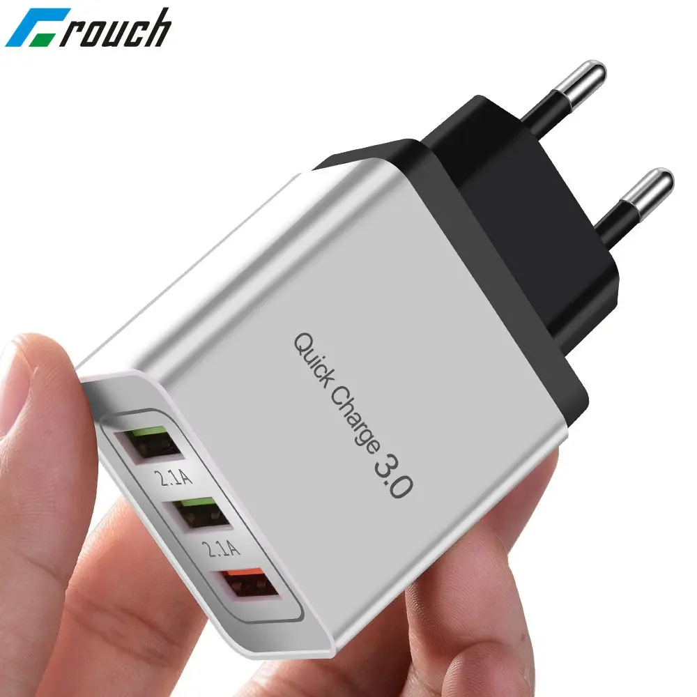 18 Вт QC 3,0 быстрое настенное зарядное устройство Usb для путешествий Быстрая зарядка 3,0 Мульти Usb зарядное устройство для мобильного телефона 3 порта EU US Plug портативное быстрое зарядное устройство