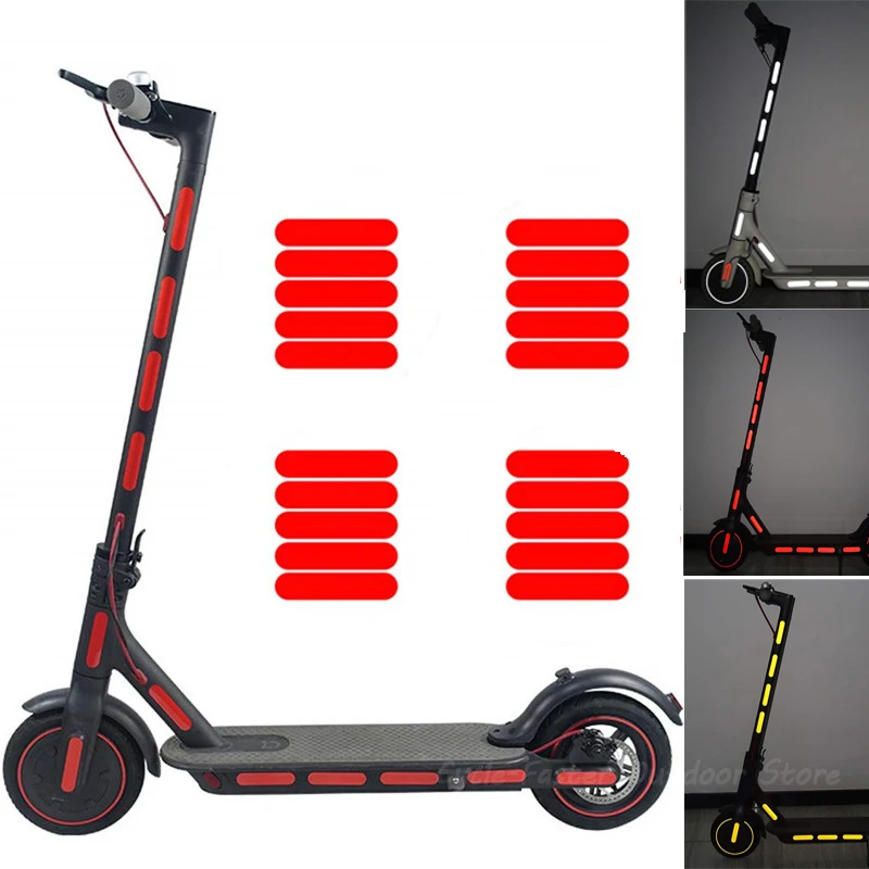 

Scooter Body Reflective Sticker Night Safety Warning Strip for Xiaomi M365/Pro Electric Scooter Accessories Night Safety Sticker