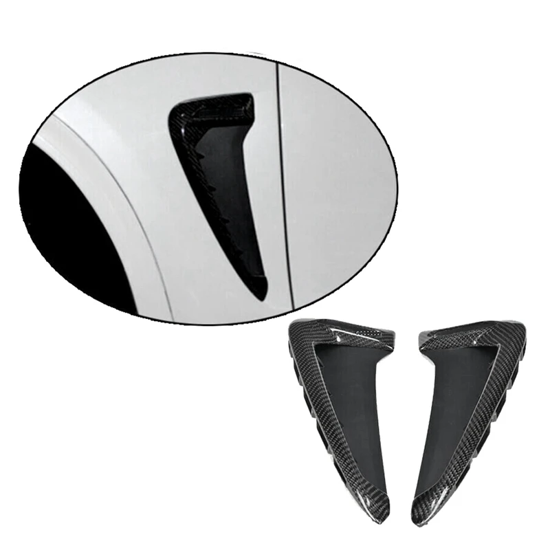 Автомобиль Настоящее углеродное волокно сторона тела впускная решетка крыло