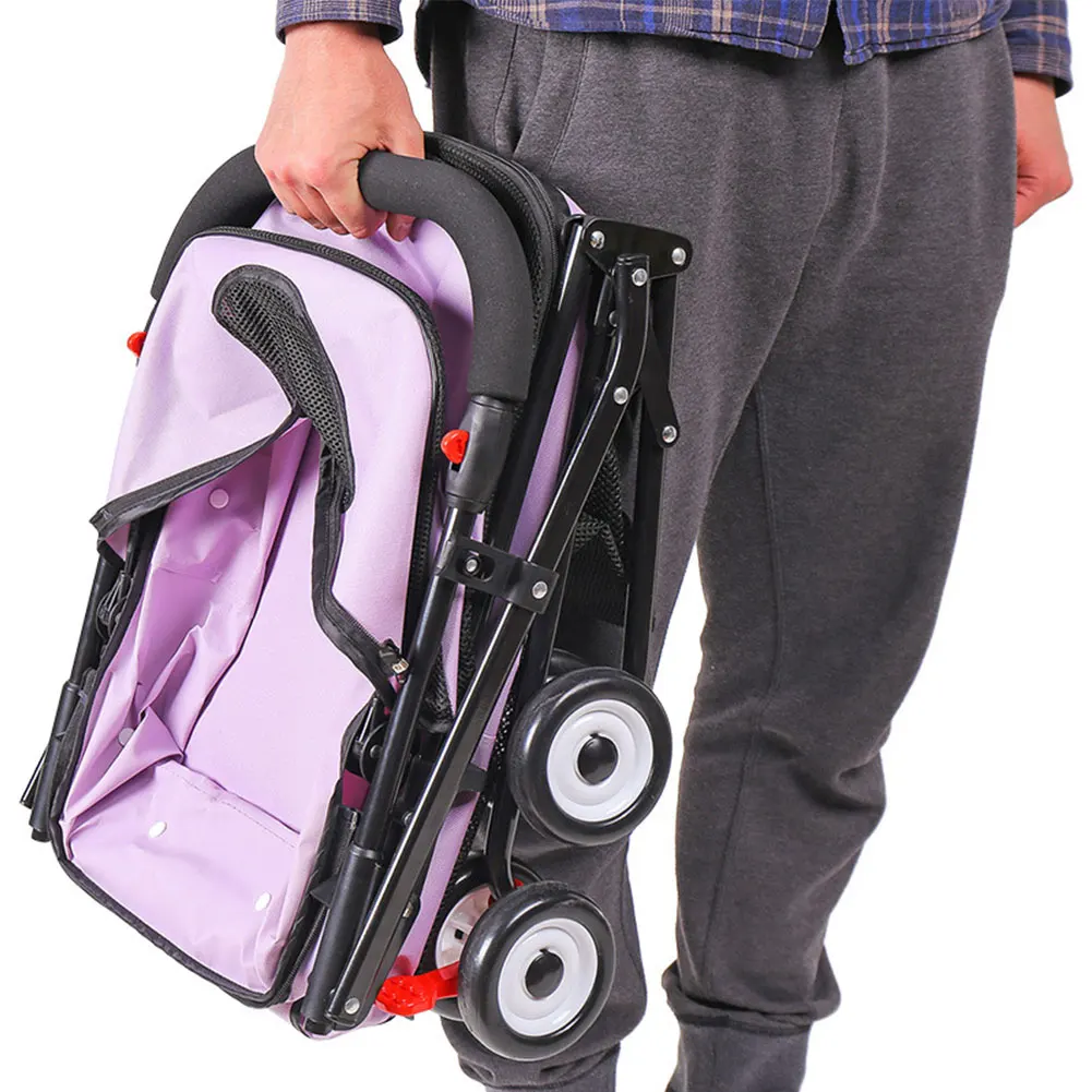 

3 Wheel Pet Stroller Pet No Zip Jogger Dog Stroller Foldable Lightweight Small Size Large Capacity Pet Stroller