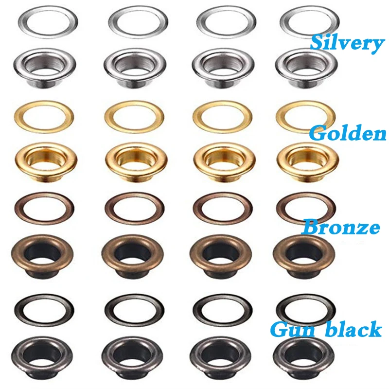 100 комплекты комплект для втулки 10 мм люверсы Кожа ремесло ремонт втулкой круглый
