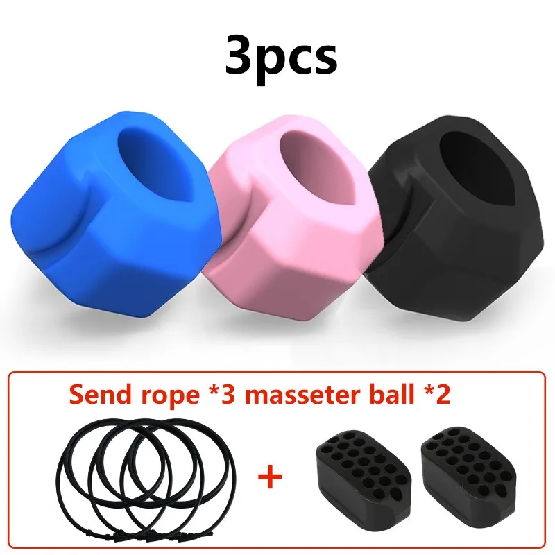Face Masseter men facial pop n go mouth jawline Jaw Muscle Exerciser chew ball bite breaker training | Красота и здоровье