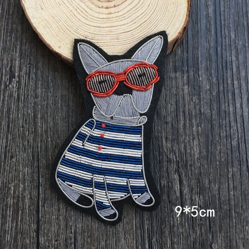 

French Design Pet Plant Flower Theme Bulldog Owl Corsage Pin Indian Silk Accessories Christmas Gifts for Women