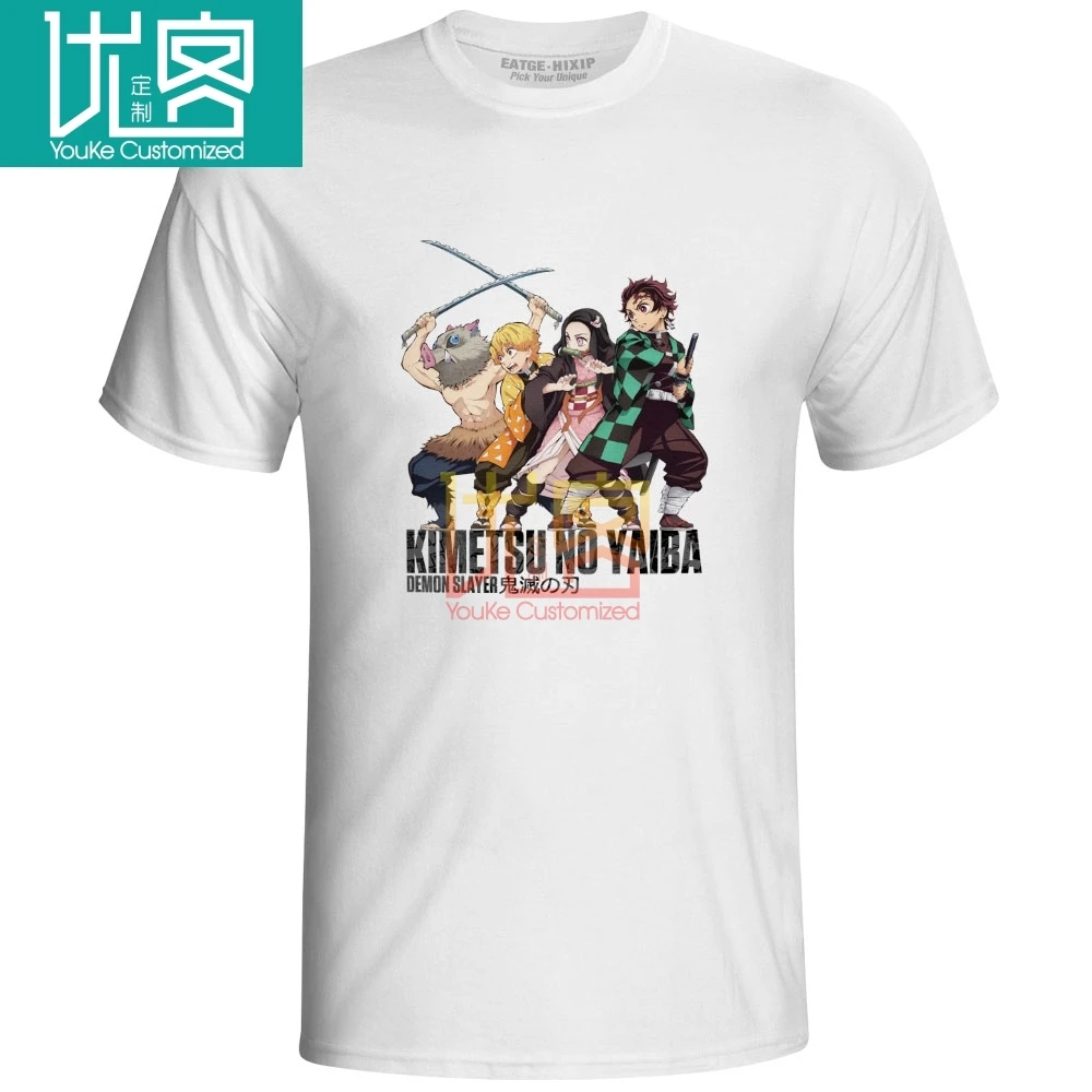 Demon Slayers футболка Манга Kimetsu no Yaiba аниме Новинка Рок скейт принт крутая унисекс | Отзывы и видеообзор -4000099165000