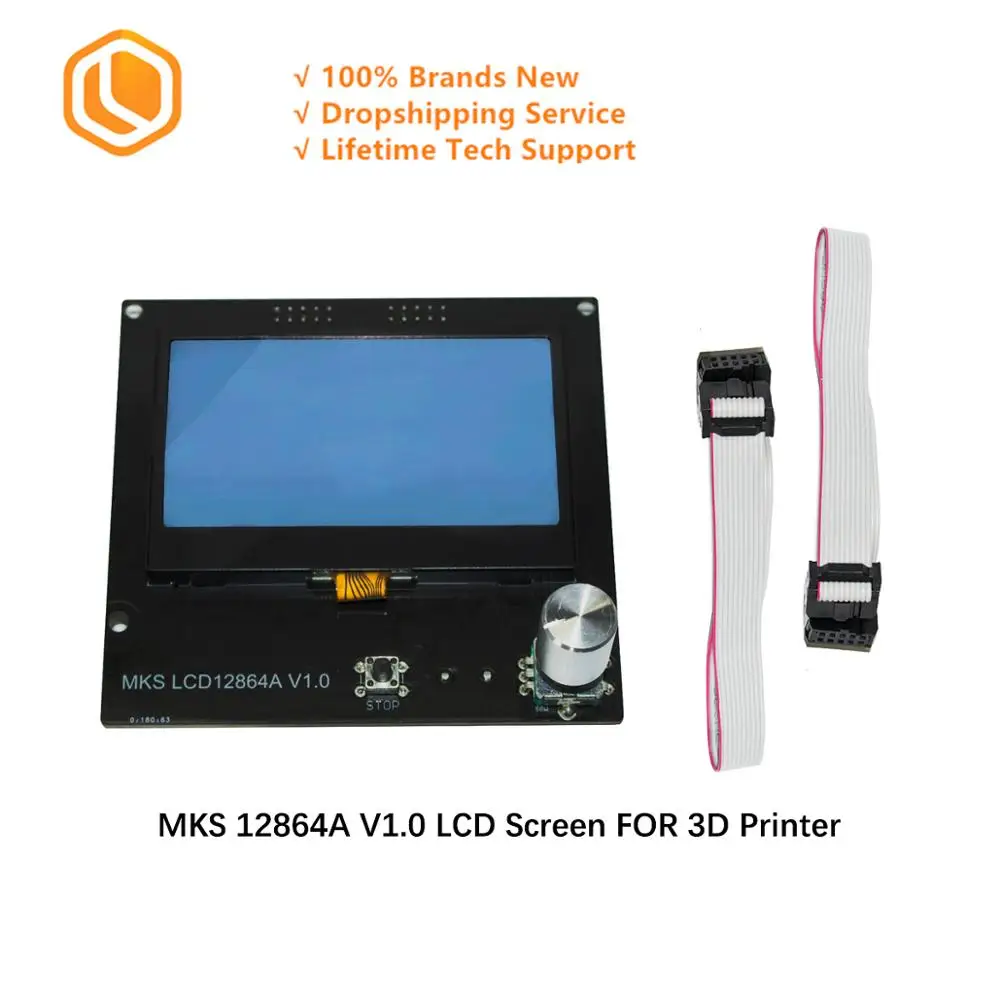 Запчасти для 3D принтера SIMAX3D MKS 12864A V1.0 ЖК экран интеллектуальная панель