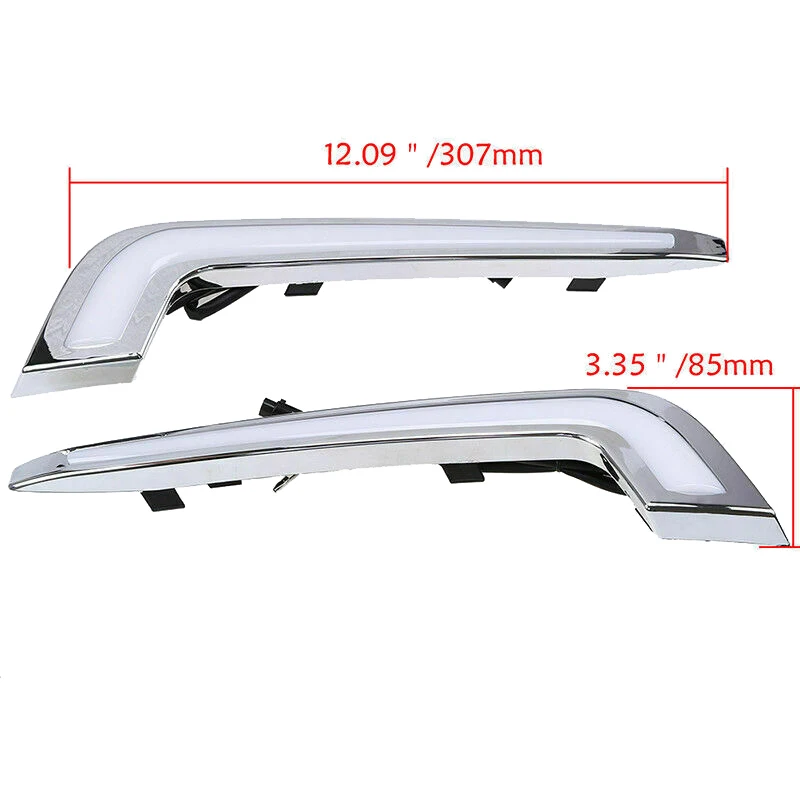 

Car Front Bumper LED Daytime Running Light DRL Fog Light with Turn Signal Indicator Lamp for Cadillac XTS 2013-2017