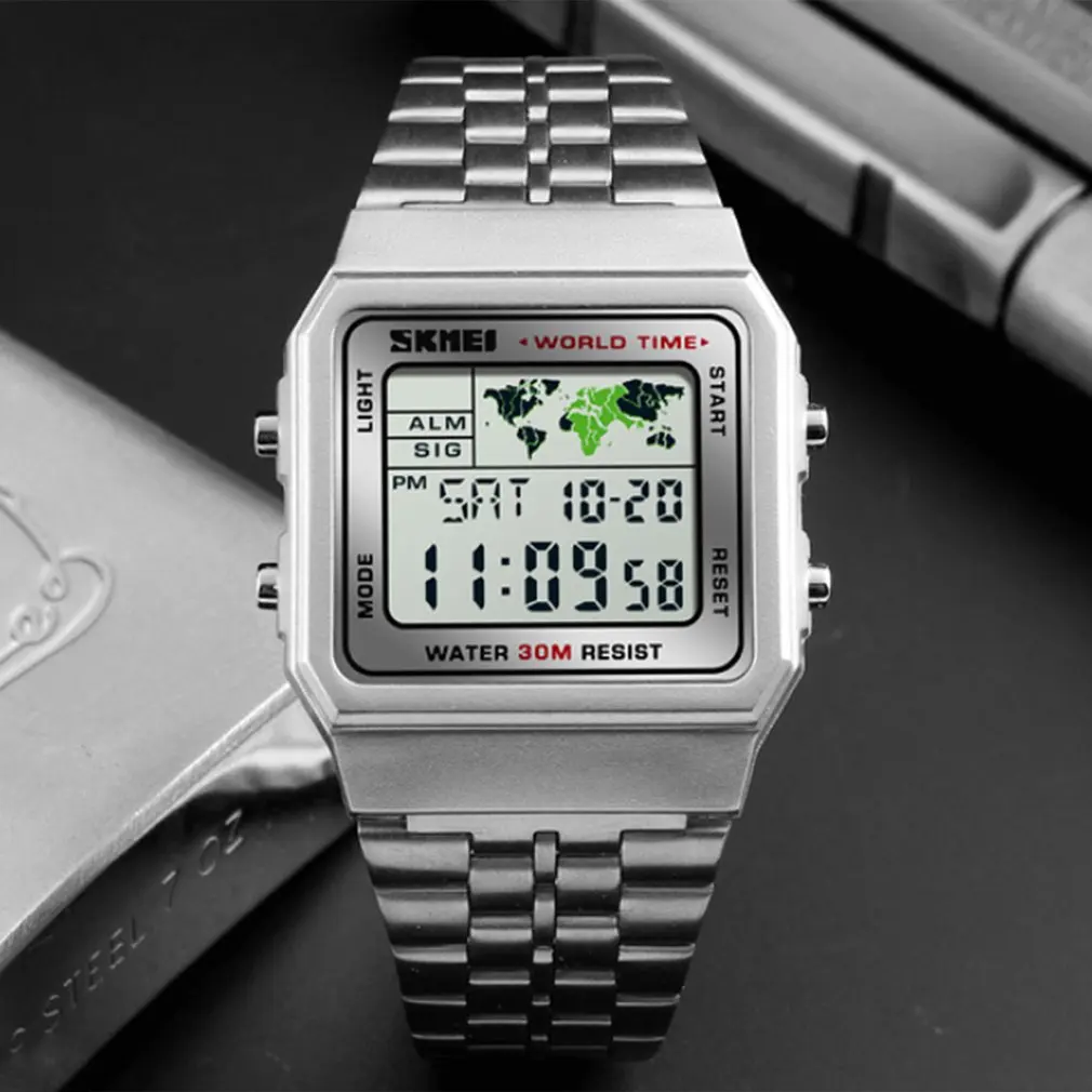 

2020 New Digital Watch Men Chronograph Alarm LED Women Watches Electronic Wristwatch Waterproof Military Watch Relogio Masculino