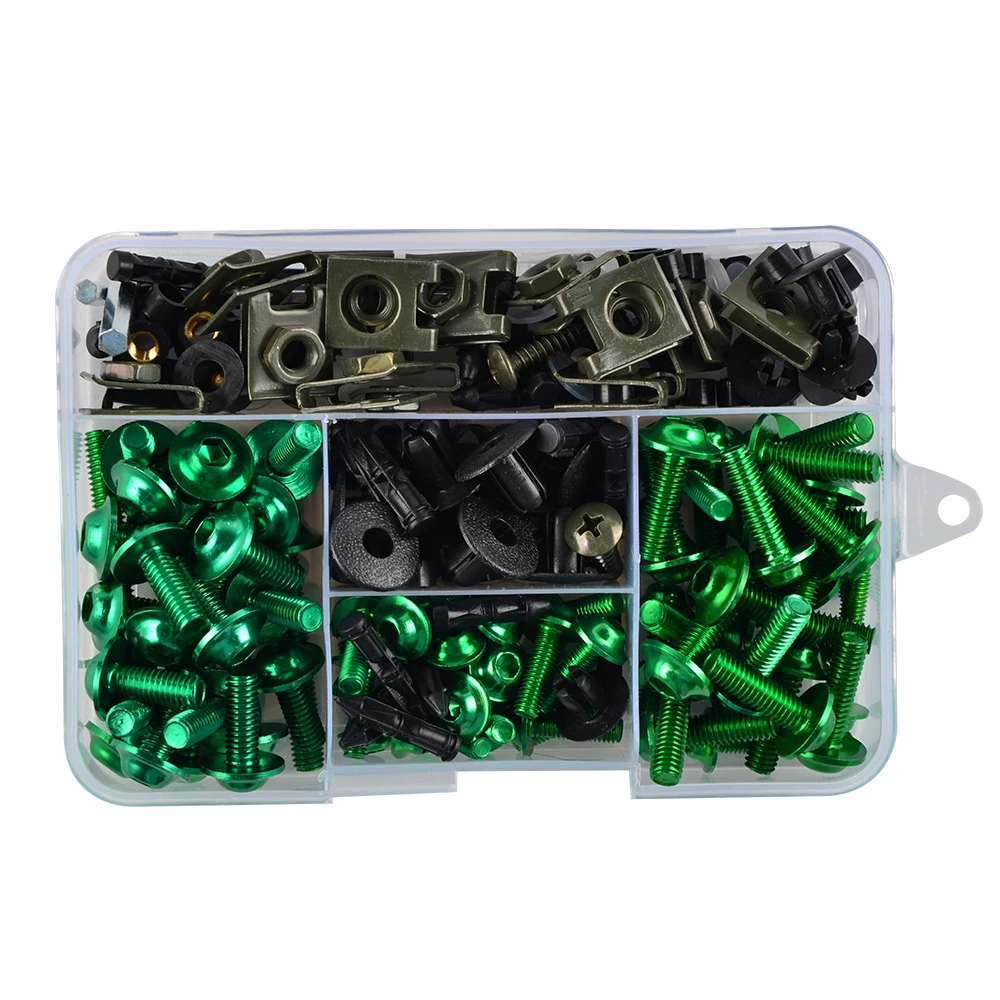 Комплект болтов обтекателя мотоцикла винты для кузова гайки Kawasaki Ninja 250R 300 500 650 ZX10R