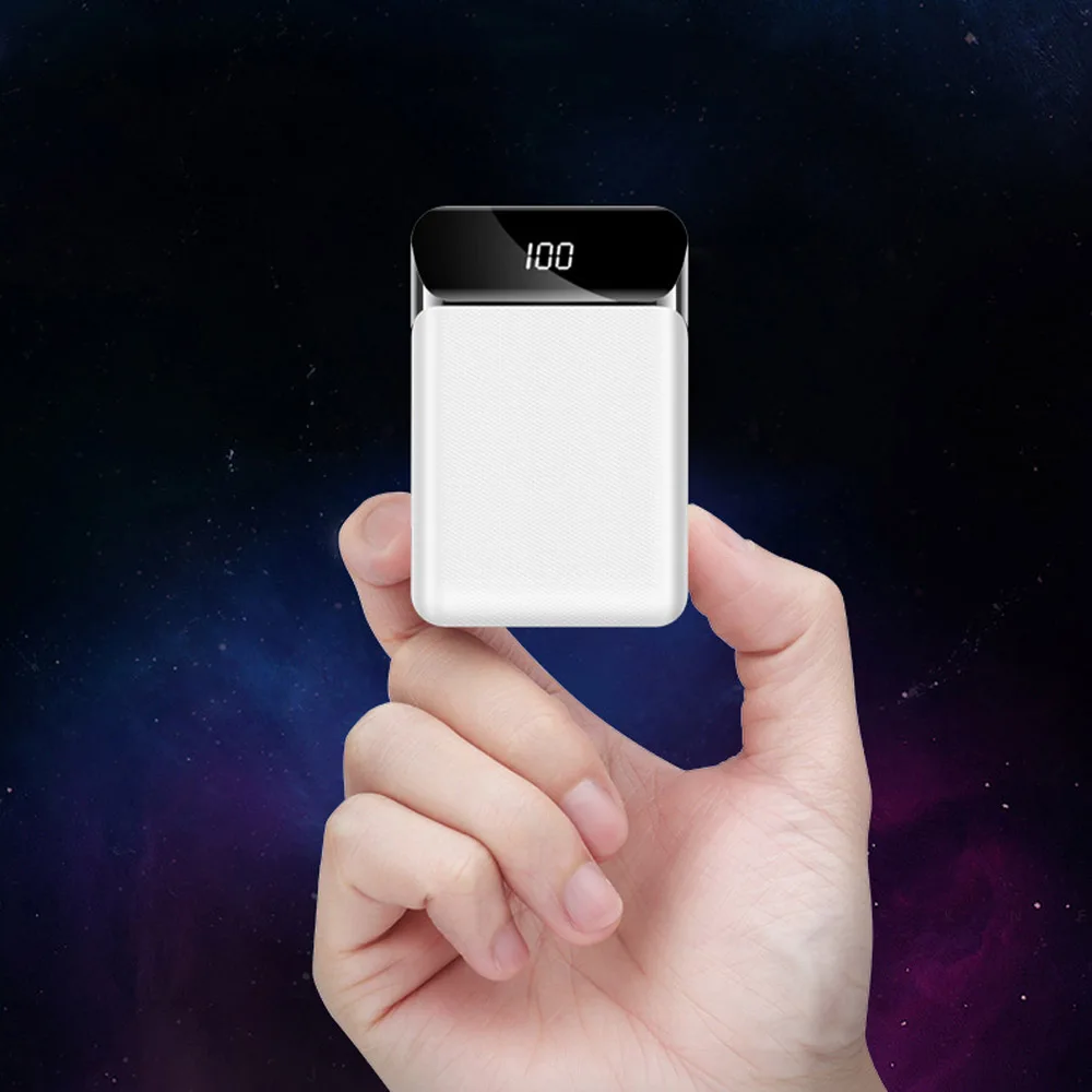 Бейки 10000 мА/ч два USB выхода LED дисплей быстрой зарядки Power Bank чехол для смартфона