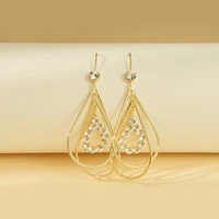 drop shaped pendant fashion simple trend women jewelry earrings personality exquisite geometric statement party accessory