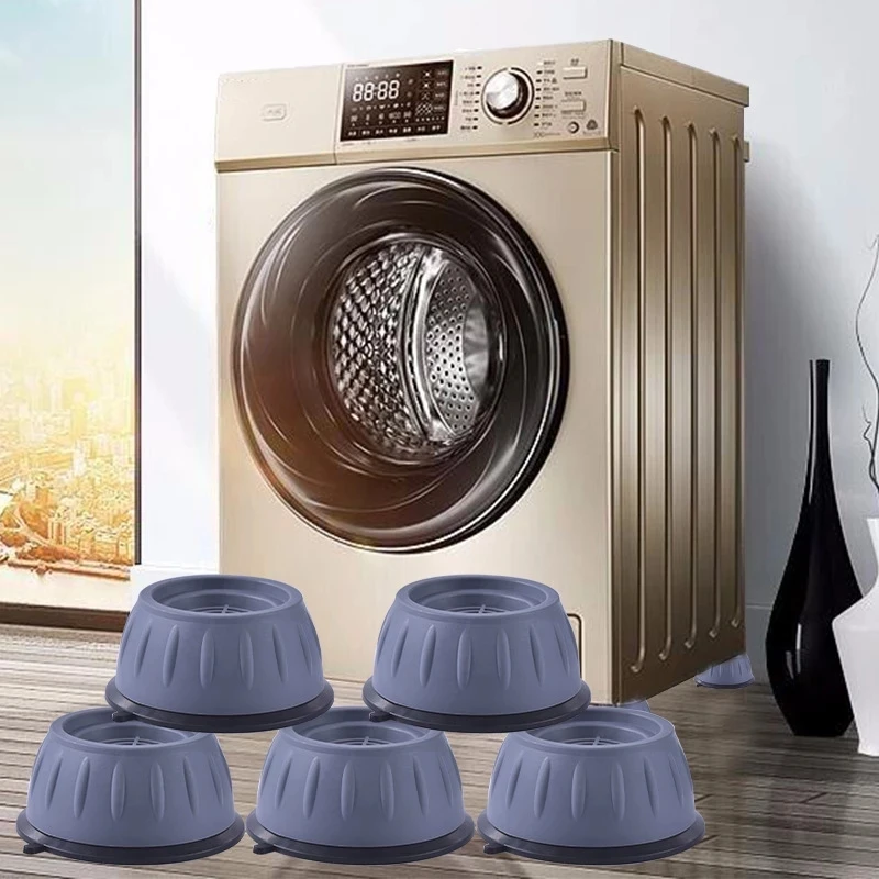 Almohadillas antivibración para lavadora, alfombrilla de goma Universal, antivibración, Base fija antideslizante, 4 piezas