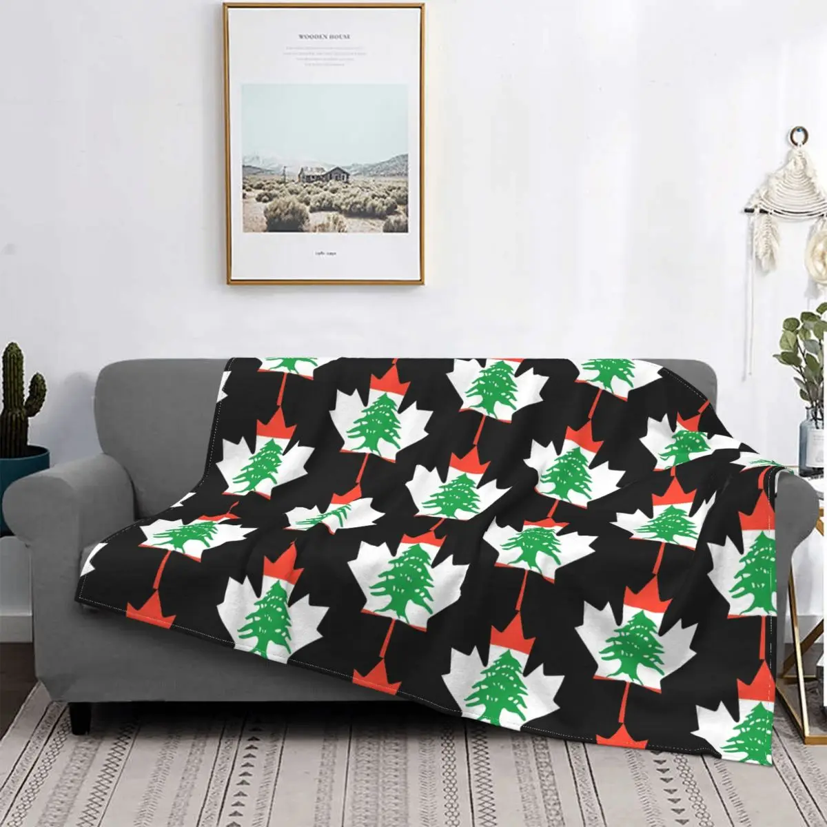 

Lebanon Flag Canada Maple Leaf Blanket Pillow And Blanket Quilted Bedspread Blanket On The Bed Blankets Flannel Blanket