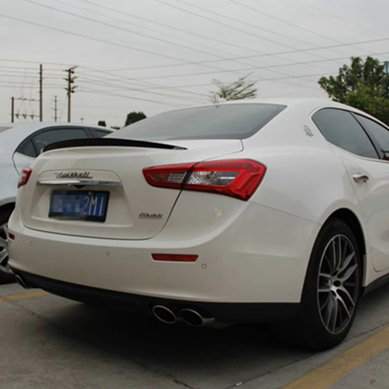 

For Maserati Ghibli Carbon Fiber Rear Spoiler Trunk Wing Wald Style 2014 2015 2016 2017- UP