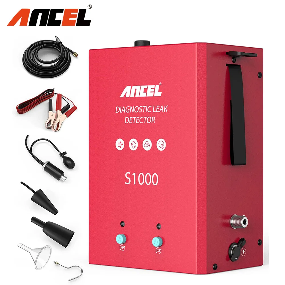 

Автомобильный детектор утечки дыма ANCEL S1000, инструмент для обнаружения утечки дыма в трубке, инструмент для обнаружения утечки автомобиля, д...