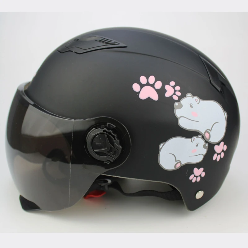 Винтажный шлем на пол лица для электрического мотоцикла велосипедные шлемы Casco