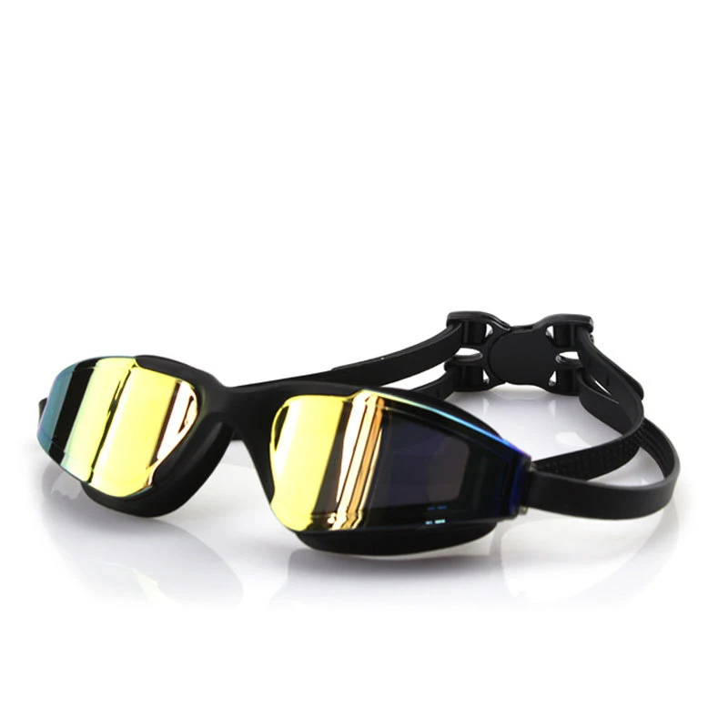 Профессиональные очки для плавания с красочным покрытием противотуманные