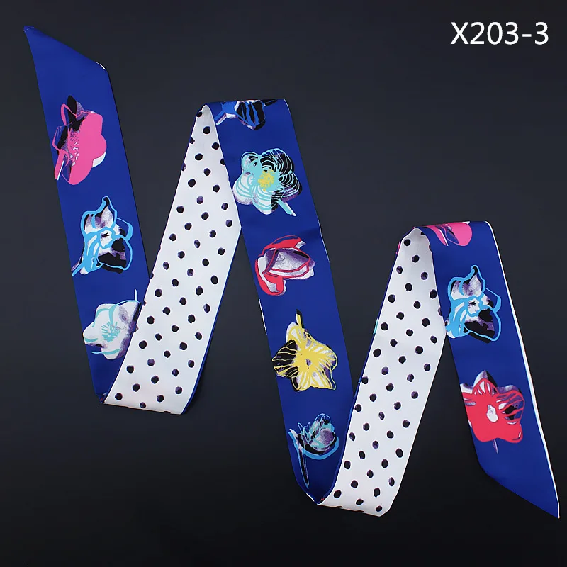 120 см корейские сумки для галстука ручные шарфы шелковый шарф маленькая лента