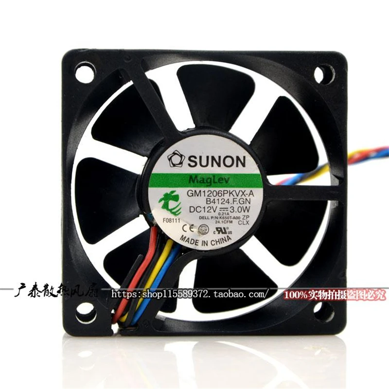 Новый original GM1206PKVX-A 6CM 6020 00v 12V W 4-wire процессор cooling fan