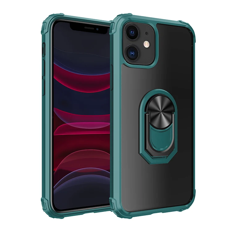 Для iPhone 11 Pro Max чехол PC+ кольцо из ТПУ магнетизм держатель четыре угла анти-падение прозрачный защитный чехол s для iPhone 11 Мода Coqu